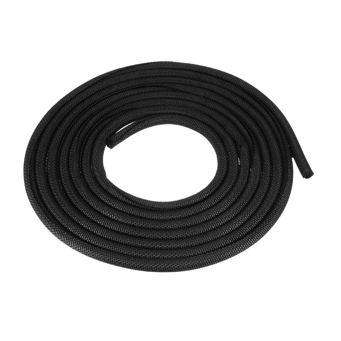 sourcing map Cord Protector 5mm 3 Meter Self Closing Cable Sleeve Management Organizer PET