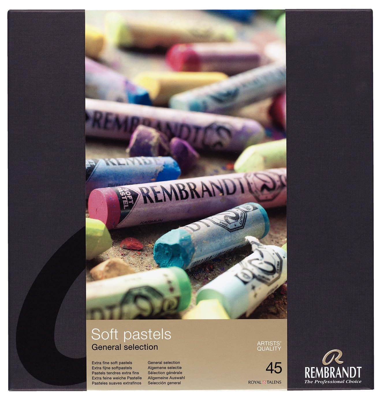 Rembrandt Professional Soft Pastel Set General Colour Selection | 45 Whole Pastels