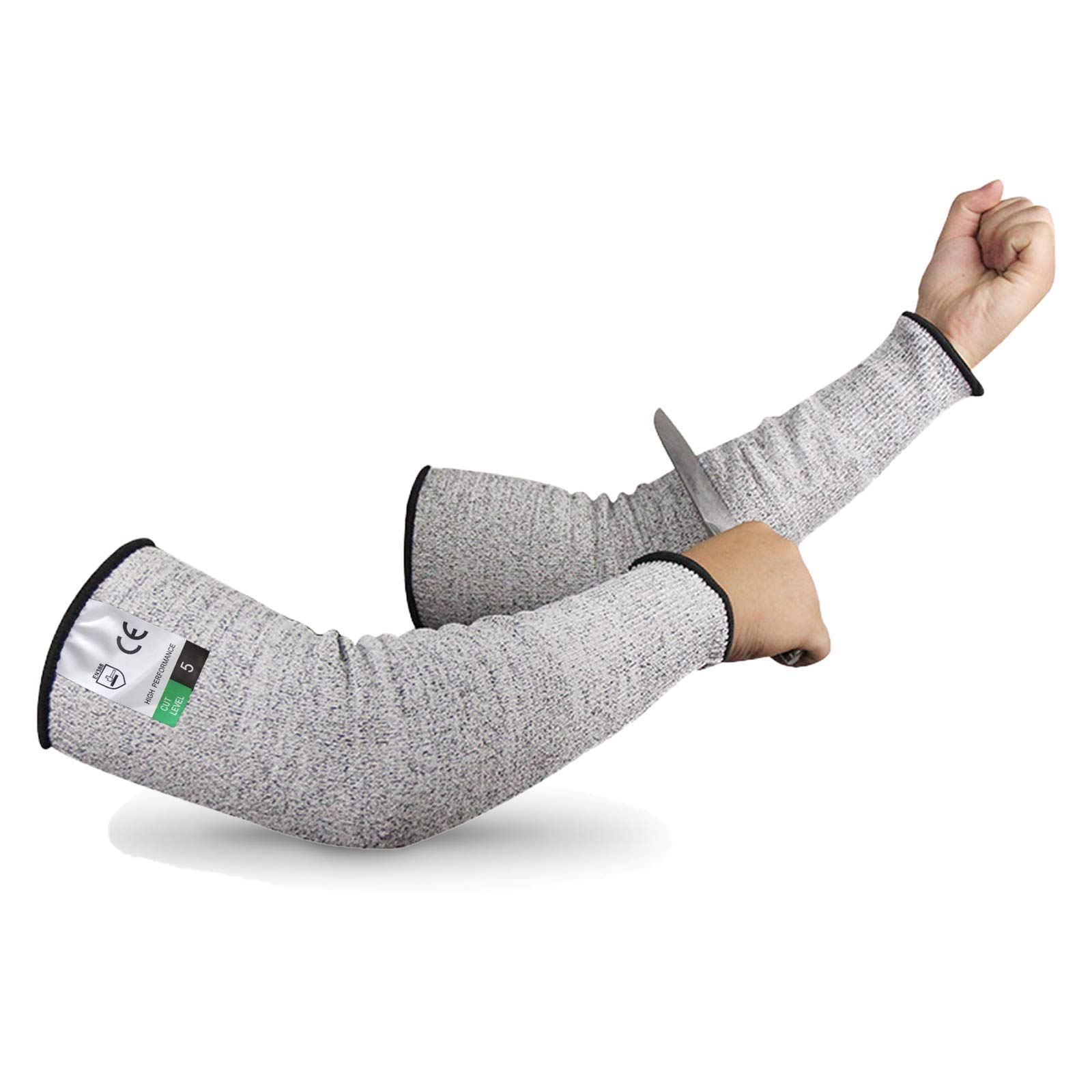 Guyarns Cut Resistant Sleeves, Protective Arm Sleeves for Arms Work, EN388 Certified and Rated Level 5 (Highest) Cut Resistance, Slash Resistant Sleeves for Garden Kitchen Work (S) — image 1
