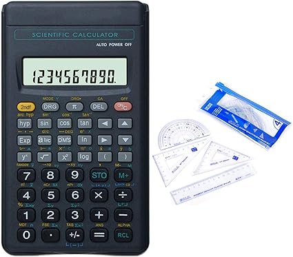 Calcolatrice Scientifica Per Studenti Calcolatrice Per Funzioni Sc 118b Righello Per Set Di Disegni Contabilita E Uso Finanziario Amazon It Casa E Cucina