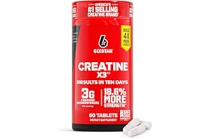 Six Star Creatine Pills, X3 (60 Caplets) - Creatine for Women & Men - Creatine Capsules Support Muscle Strength - Pre & Post Workout Creatine Supplement for Muscle Recovery & Building - 20 Servings