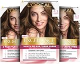 L'Oréal Paris Excellence 4.3 Golden Brown Hair Colour 3 x 268 g
