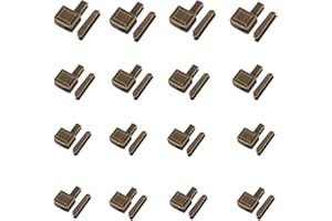 16 Set Zipper Bottom Stopper Kits, 4 Size 3/5/8/10# Zipper Metal Latch Slider Retainer Kit Repair Parts Tool Insertion Pin Zi