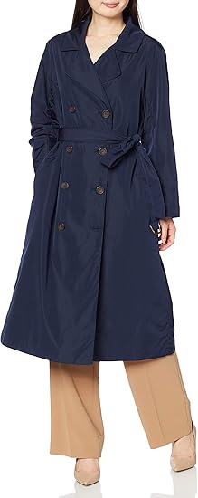 Amazon ナノ ユニバース Nano Universe エアリーヒートトレンチコート 38 ネイビー ｎａｎｏ ｕｎｉｖｅｒｓｅ ｗｏｍｅｎｓ コート ジャケット 通販
