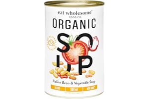 Eat Wholesome Organic Italian Bean & Vegetable Soup 398 ml (Pack of 12)