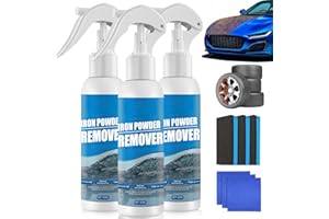 YOUSHEME Iron Powder Remover,Car Rust Removal Spray,Multifunctional Paint Cleaner,Car Maintenance Powder Spray,Rustout Instant Remover Spray,Iron Powder Remover for Rust from Tools,Metals,Car Parts(3PCS*100ML)