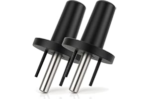 StaticTek Banana Jack Outlet Black Plug Adapter,Universal Ground 3 Prong Outlet Earth Connection, ESD Control, Light Weight Unbreakable Plastic, 2 Piece, STI - DES - 09838