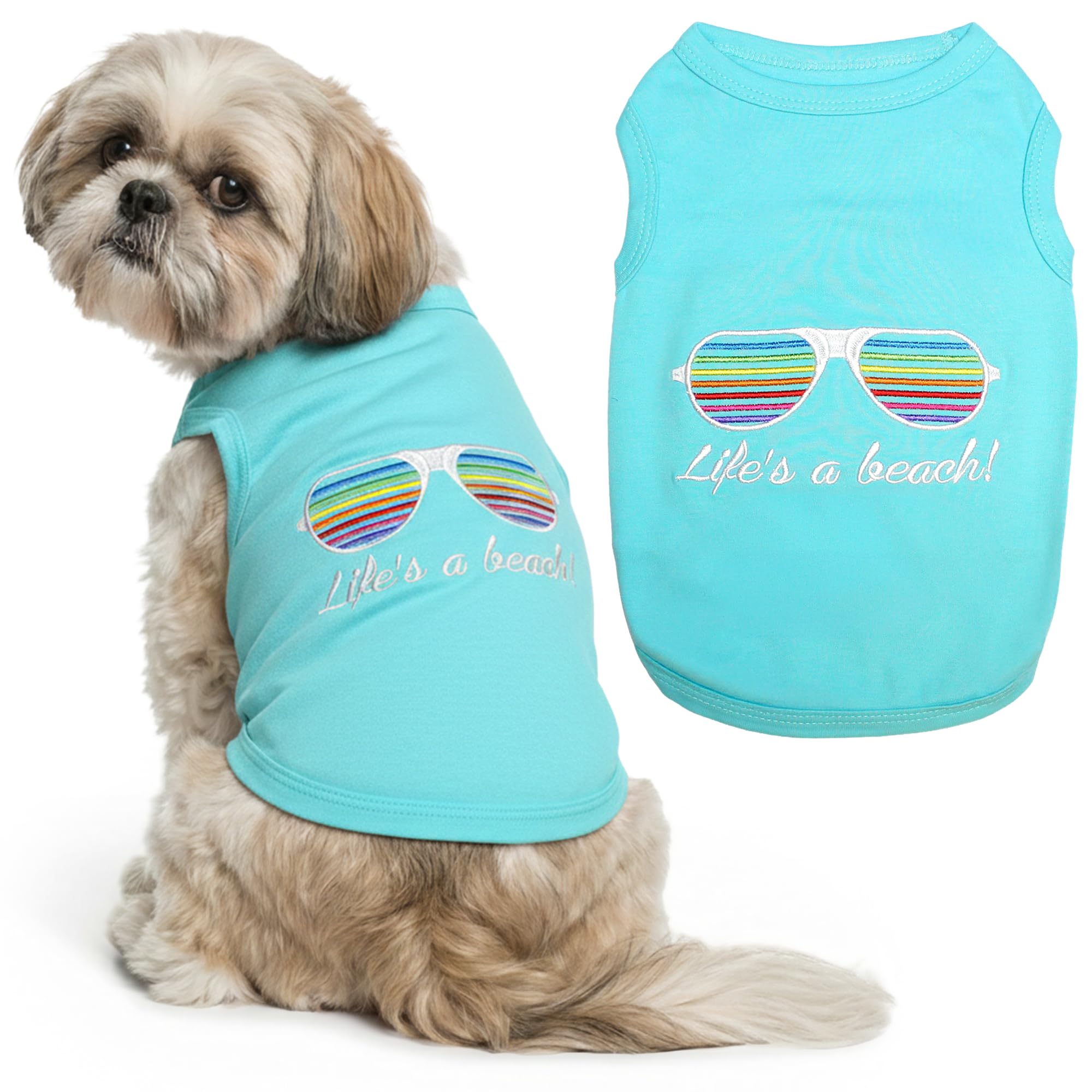 Parisian Pet Life's a Beach! T-Shirt, Medium