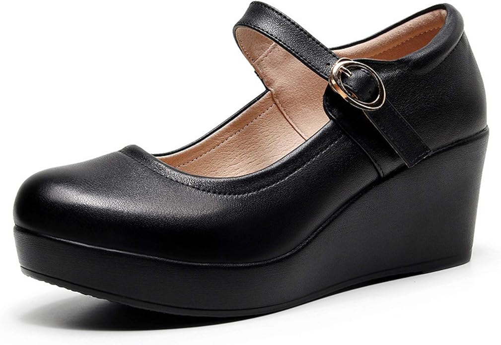 mary jane wedge heels