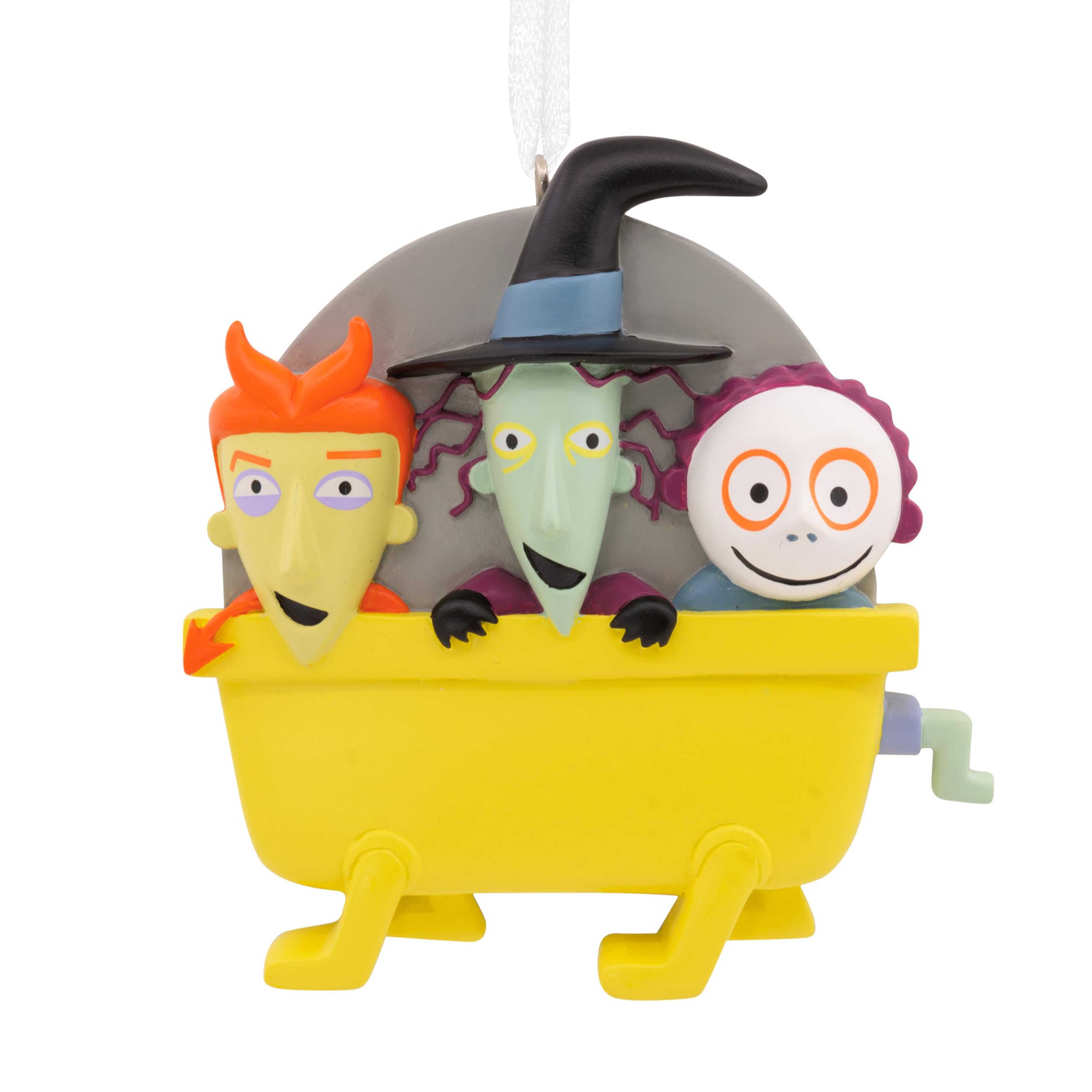 Hallmark Lock, Shock & Barrel Hanging Christmas Ornament, Disney The Nightmare Before Christmas, Resin Tree Decoration