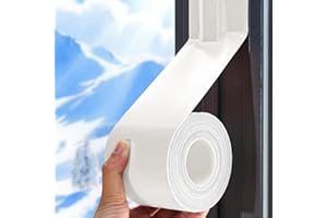 YINTTIAN Window Sealing Tape, Window AC Insulation Air Conditioner Seal Around Frame,3 inch X 65.5 FT, Blocker for Cold Heat Air, Waterproof Tape for Duct, Repair, Heavy Duty No Residue (White)