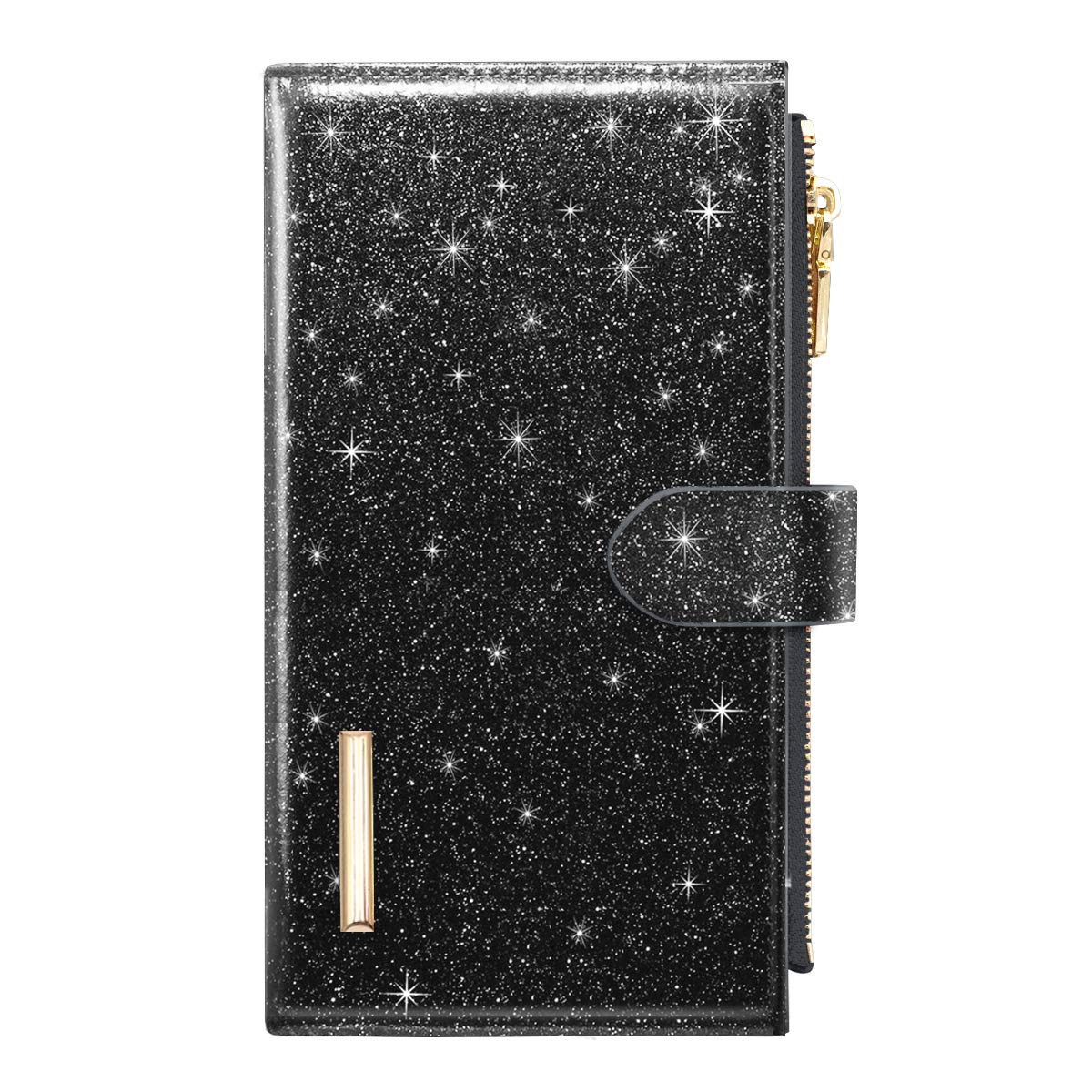 Coco Rossi Womens RFID Blocking Large Capacity Wallet Multi Card Organizer Bifold Wallet for Women with Zipper Pocket