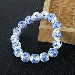 LKXHarleya Women Porcelain Beads Bracelet Vintage
