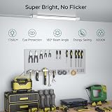 Amdelne 6000K LED Batten Light 1.3ft 40cm 16W IP65 Plug In Wall Ceiling Light view 2