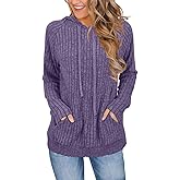 JomeDesign Sweaters for Women Long Sleeve Shirts Fashion Hoodies Pullover Sweatshirts Loose Casual Fall Tops