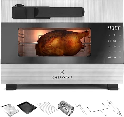 Amazon Com Chefwave 1600w 27qt Digital Pressure Oven With Led