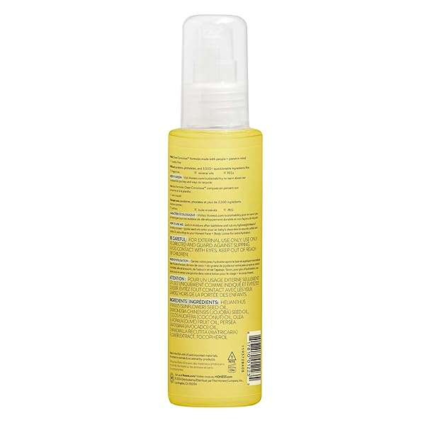 THE HONEST COMPANY FRAGRANCE FREE MOISTURIZING BODY OIL | NOURISH + SOOTHE BABY’S SKIN | PLANT-BASED, HYPOALLERGENIC, VEGAN | 4.0 FL OZ