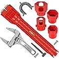 14-in-1 Faucet & Sink Installer Wrench for Tight Spaces – Multi-Purpose Plumbing Tool Kit with Bonus Wide-Jaw Adjustable Wren
