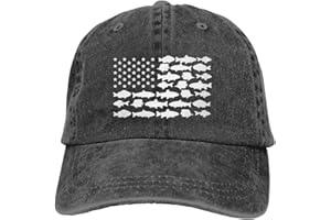 Waldeal Boy Printing Fish Flag Vintage Dad Hats Cute Adjustable Kids Baseball Cap for 3-12 Years