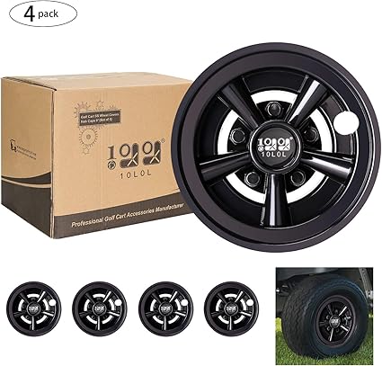 golf cart hub caps 8 inch
