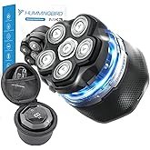 HUMMINGBIRD MK3 Head Shaver for Bald Men - Wet/Dry Electric Rotary Razor, Waterproof, Cordless USB-C Rechargeable Skull Shaver with Case