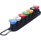 M MINGLE Pressure Washer Tips Set with Nozzle Holder, 7 Nozzle Tips, 1/4 Inch Quick Connect, 4000 PSI