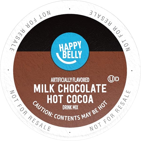 HAPPY BELLY HOT COCOA PODS, MILK CHOCOLATE, 24 COUNT