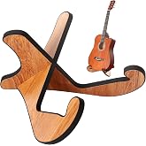 LacBec Wooden Guitar Stand, Detachable Non-Slip Wood Guitar Stand Holder Floor for Acoustic Electric Classical Bass Guitars