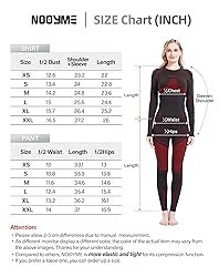 NOOYME Thermal Underwear for Women Long Johns for