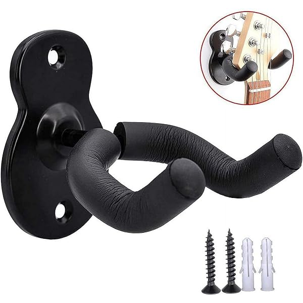 IZEYNO GUITAR WALL MOUNT WALL HANGER 3 PACK GUITAR STYLE HOLDER HOOKS STAND FOR ACOUSTIC ELECTRIC BASS UKULELE BANJO MANDOLIN