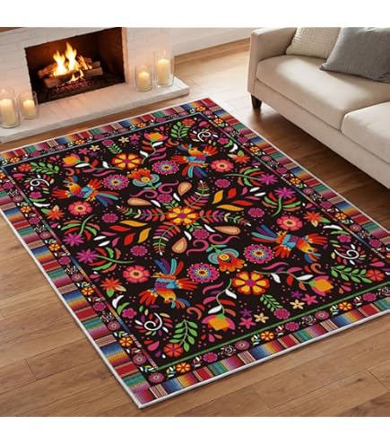Amazon.com: ARTSHOWING Mexican Serape Area Rug, 2' x 3' Large