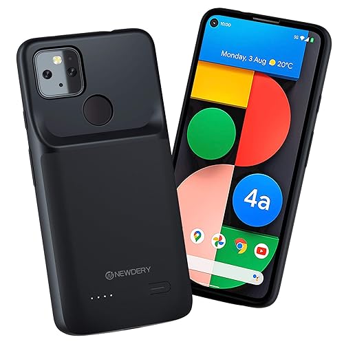 NEWDERY Battery Case for Google Pixel 4a 5G, 4700mAh Slim Portable