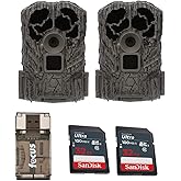 Stealth Cam Browtine - Paquete de cámara de rastreo de 16 MP, duradera, rango de detección infrarroja de 60 pies y modo de rá