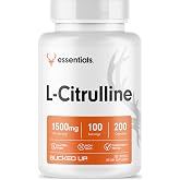 Bucked Up L-Citrulline 200 Capsules | 1500mg Per Serving | Gluten-Free | Non-GMO | Third-Party Tested | Premium Citrulline Supplement for Daily Use - 100 Servings (200 Capsules)