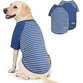 KYEESE 2Pack Dog Sweater, Soft Pet Sweatshirt Stretchy Pullover Dog Sweater for Medium Large Dogs Boy, Lightweight Fleece Pet Shirt Clothes with Sleeves, 2XL