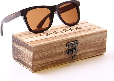CHLNIX Gafas de sol de madera para hombre Gafas de sol ...