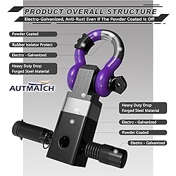 AUTMATCH Shackle Hitch Receiver 2 Inch - 3/4" D