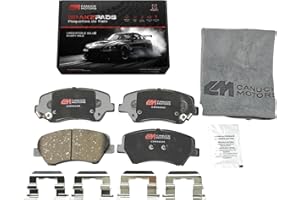 Canuck Motors CM1543H Front Ceramic Disc Brake Pad Set Compatible With Hyundai Elantra 2011-2016, Elantra Coupe 2013-2014, El