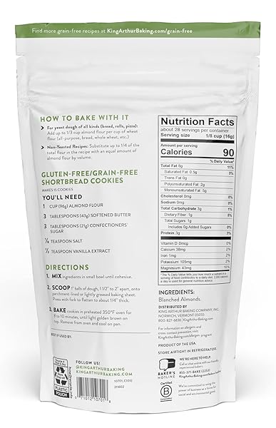 KING ARTHUR, FLOUR ALMOND, 16 OUNCE