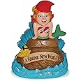 BigMouth Inc Little Mer-gnome Garden Gnome Statue, Funny Outdoor Lawn & Yard Figurine, Housewarming Gag Gift Sculpture Decorations