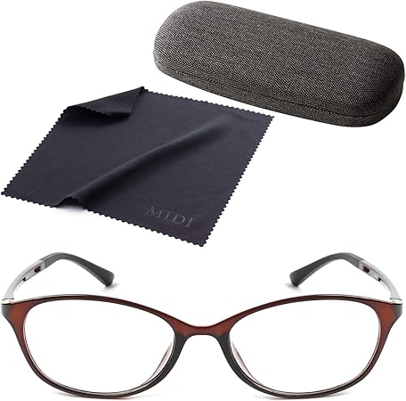 Amazon Co Jp Midiのお洒落オーバルメガネ 近眼用 スイス生まれの新素材 Tr 90 製 メガネ 眼鏡 めがね おしゃれ 度付き 度入り オーバル レディース 近視 ショコラブラウン Pd 64mm レンズ度数 4 75 M112s C1 Pd64 475 ドラッグストア