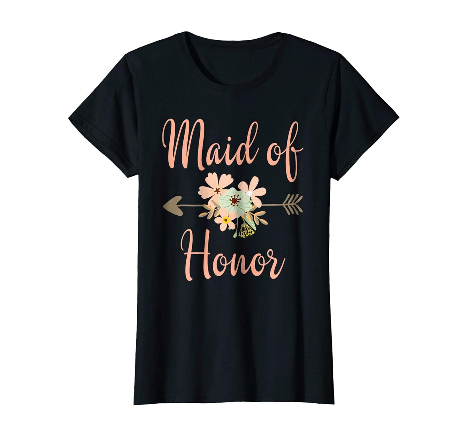 Maid of Honor T Shirt Wedding Party Shirt-Colonhue