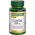 NATURE'S BOUNTY Garlic, 2000 mg, Helps Reduce Elevated Blood Lipid Levels, Helps Maintain Cardiovascular Health, Tablets, 142