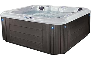 Grand Banks Outdoor Hot Tub, 5-6 Person 81-Jet Acrylic Spas with 3 Pumps and LED Features by Aqualife by Strong Spas