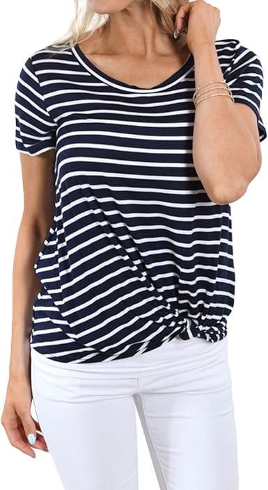 maglia a righe bianca e nera