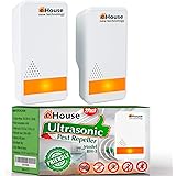 BH-3, 2 Pack - Ultrasonic Pest Repeller - Electronic Plug in Best Repellent - Pest Control - Get Rid of - Rodents Squirrels M