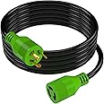 RVMATE 3 Prong 30 Amp Generator Extension Cord 20 Feet, NEMA L5-30P/L5-30R 125V SJTW Jacket