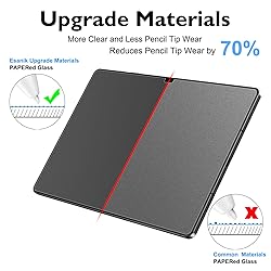 Esanik 2 Pack Like Paper Glass Screen Protector for