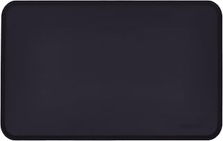 AmazonBasics - Wasserabweisende Napfunterlage aus Silikon, Unterlage für Haustierfutter, 47 x 29 cm, Schwarz