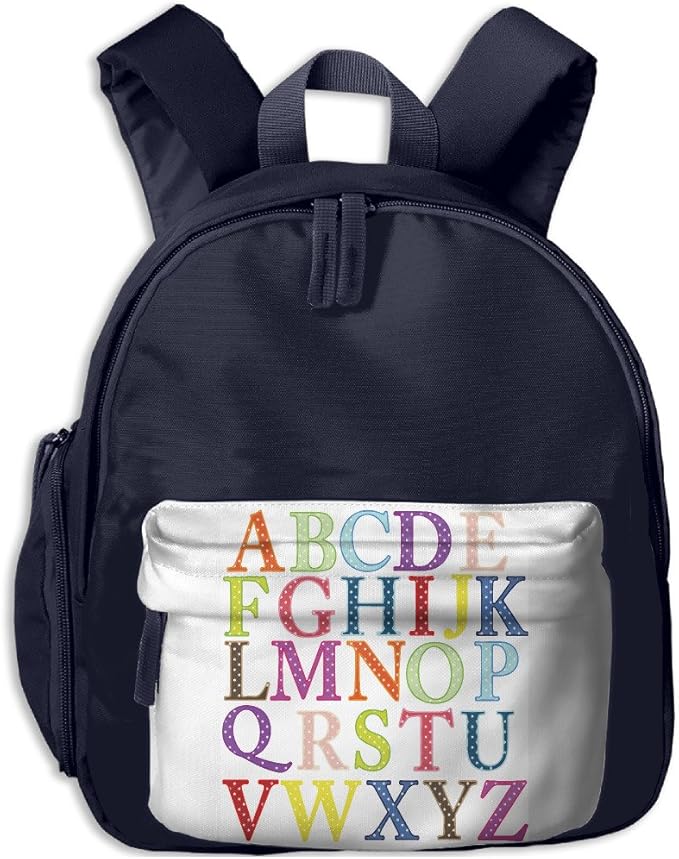 Children's School Bags Alphabet Abc Lightweight Backpacks Book Bag